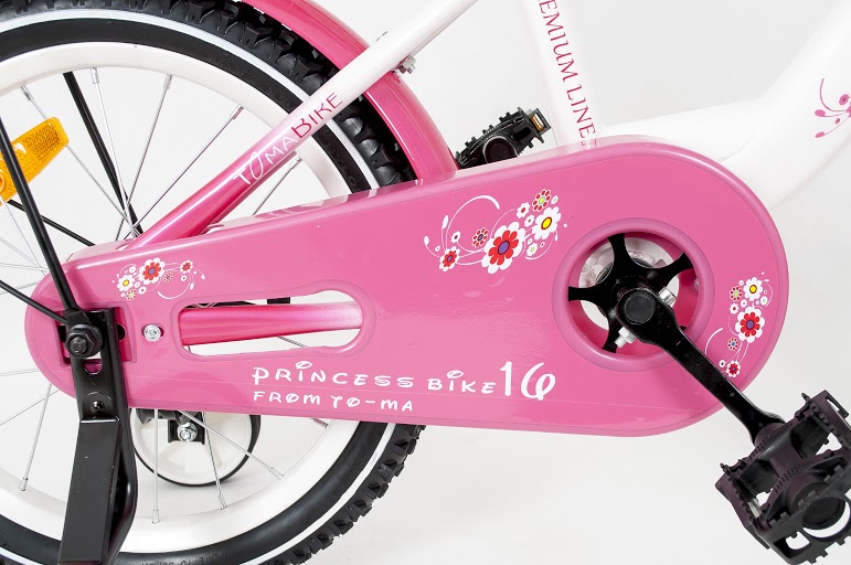 Vaikiška dviračio BMX dviračio rožinė grandinės apsauga
