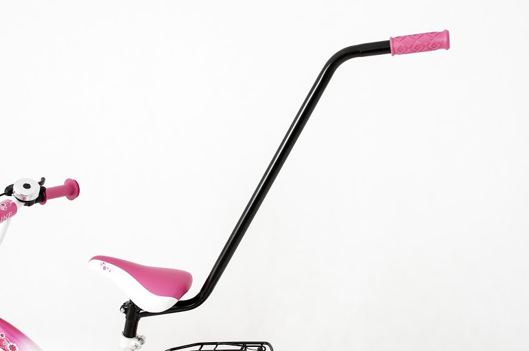 Rower Dziecięcy Rowerek BMX różowy prowadnik