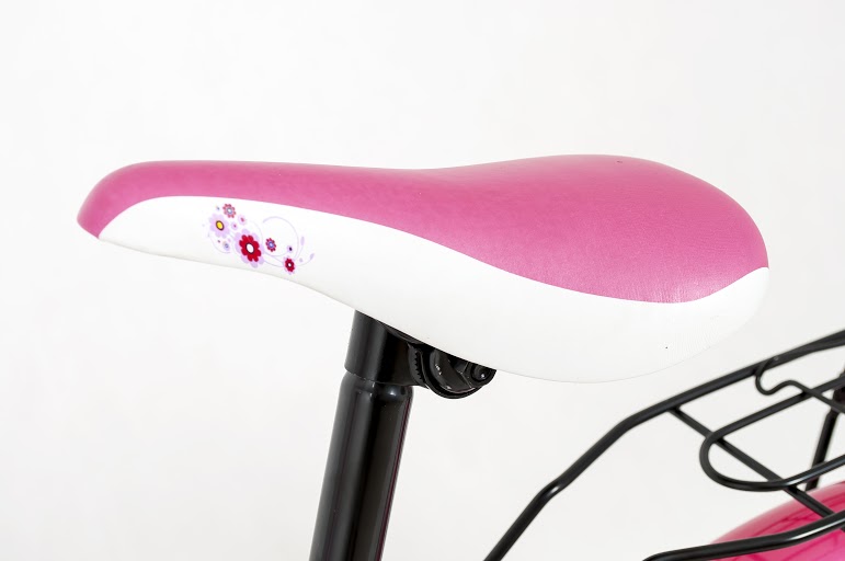 Vaikiška dviračio BMX dviračio rožinė sėdynė