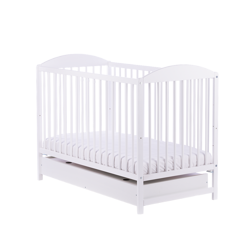 Białe łóżeczko dziecięce PETIT FOX z szufladą z opcją tapczanik