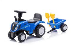 Jeździk traktor z przyczepą New Holland niebieski