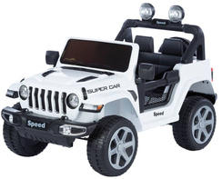 Samochód elektryczny Jeep Biały