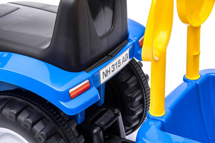 Jeździk traktor z przyczepą New Holland żółty