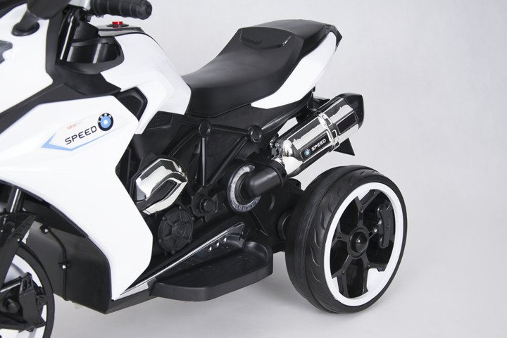 Motor Motorek 3 koła Elektryczny Pojazd Motocykl biały