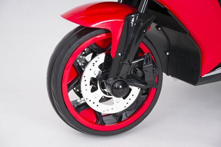Motor Motorek 3 koła Elektryczny Pojazd Motocykl czerwony