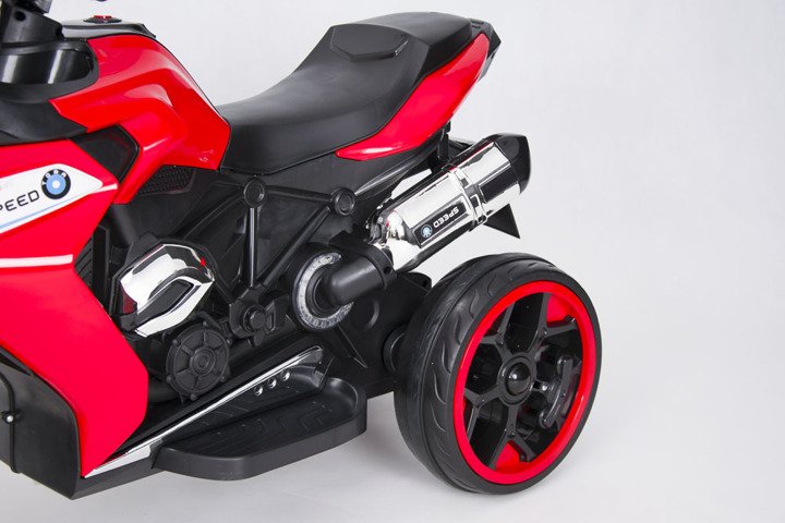 Motor Motorek 3 koła Elektryczny Pojazd Motocykl czerwony