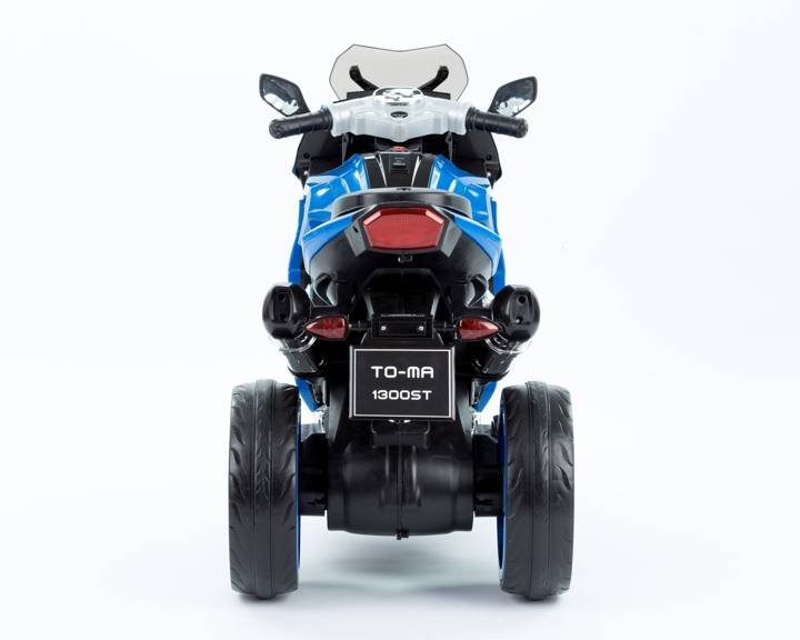 Motor Motorek 3 koła Elektryczny Pojazd Motocykl niebieski