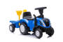 Jeździk traktor z przyczepą New Holland niebieski