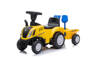 Jeździk traktor z przyczepą New Holland żółty